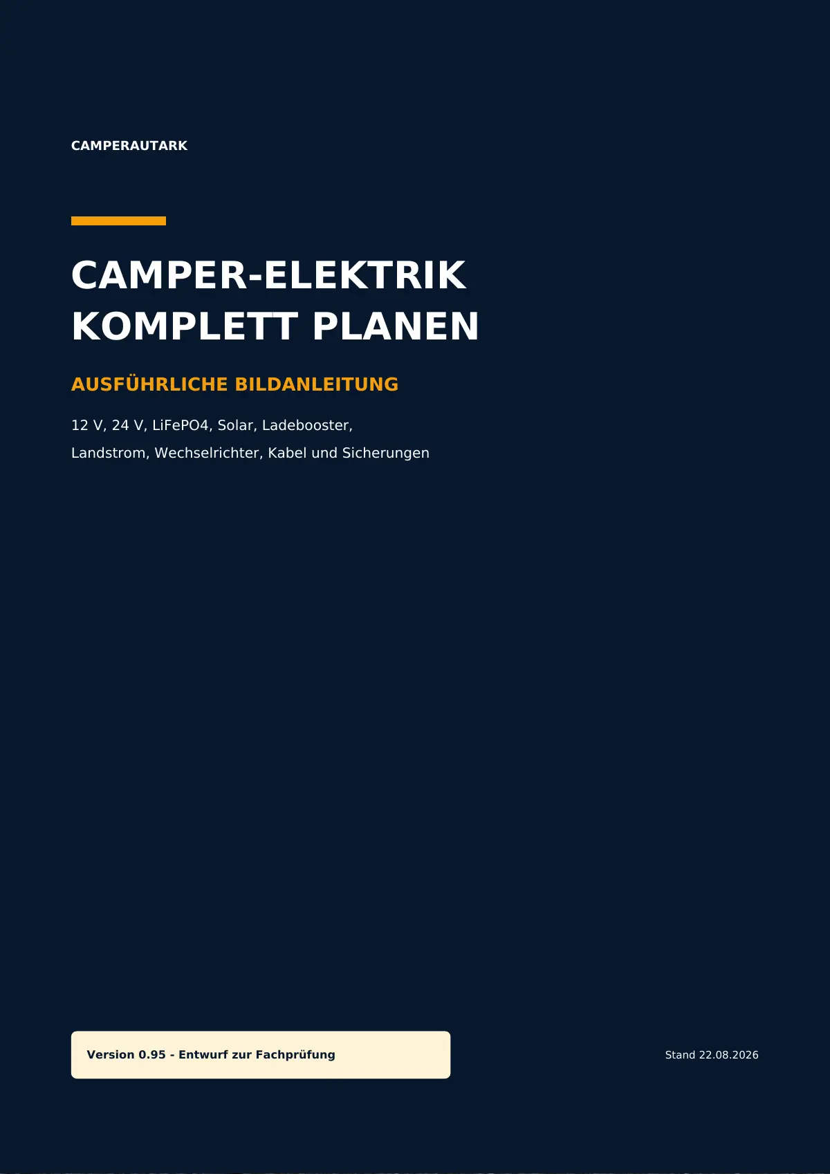 Cover Camper-Elektrik komplett planen